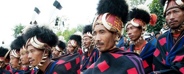 Nagaland Hornbill Fest der Stammesangehörige der Chang
