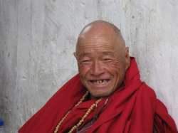 A monk in Bhutan