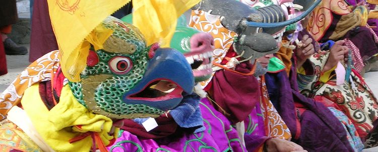 Maskentanz Fest Lamas Phodong Sikkim Maskentanz Fest Lamas Phodong Sikkim