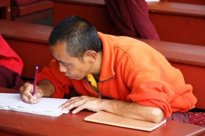 A monk in Bhutan